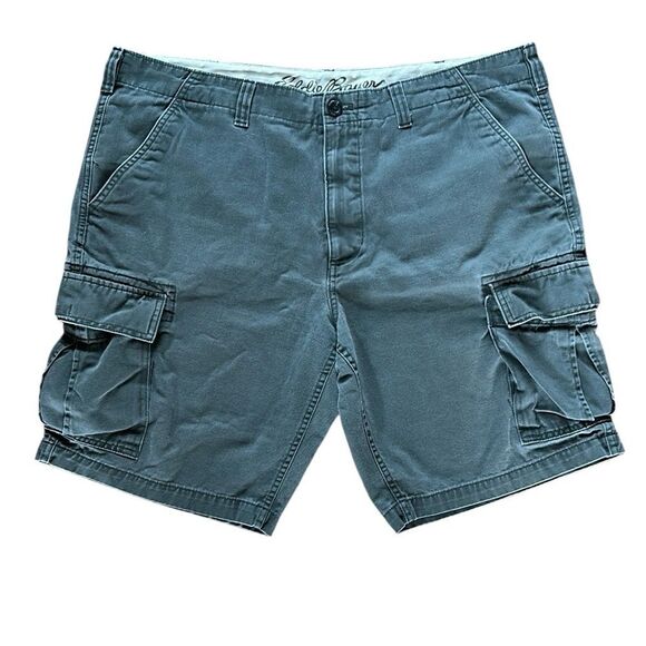 Eddie Bauer Mens Gray Cargo Shorts Classic Fit - Picture 1 of 6